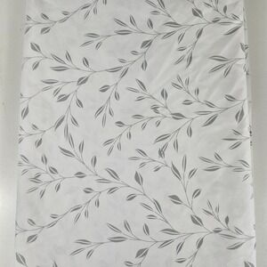 Member's Mark KING 2pc Soft Washed Sheet Bedding Set Soft Silver Botanical Leaf